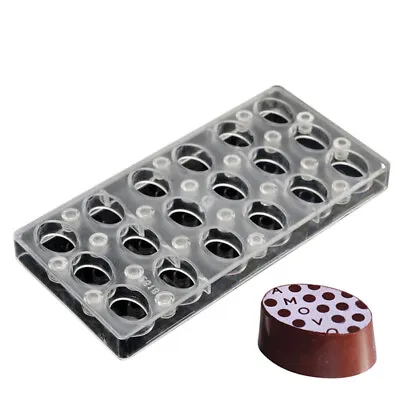 Oval Magnetic Chocolate Polycarbonate Mold Transfer Sheet Plastic Candy Mould • $39.99