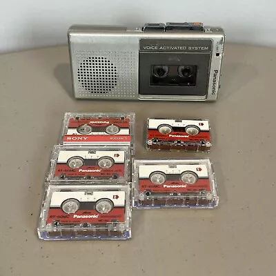 Panasonic RN-109 Microcassette Recorder NO Sound And 5 MicroCassettes • $9.99