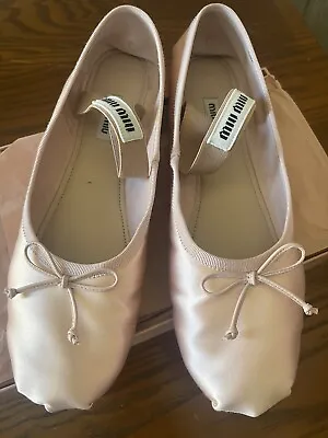 Authentic Miu Miu Balerinas Orchid Color Flat Shoes 40 MiuMiu Pink • $520