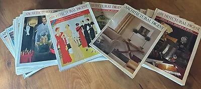 19 Vintage Architectural Digest Magazines Lot Issues Ranging From 1989-1998 • $55