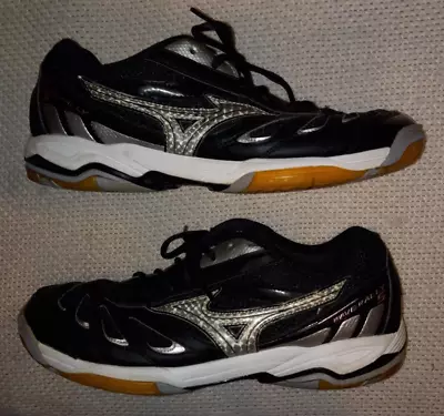 Mizuno Wave Rally 5 Volleyball Athletic Women's Shoes Black Silver Size 10 W! • $18.72