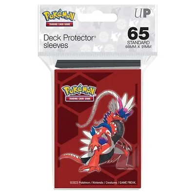 Ultra Pro Pokemon Koraidon 65 Count Pack Deck Protectors Trading Card Game New • £9.99