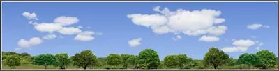 TRACKSIDE BACKDROP #471 Trees And Sky HO Scale • $44.99