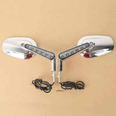 $52.99 • Buy Rearview Mirrors LED Turn Signals Fit For Harley VRod V-ROD Muscle 2009-2017 16