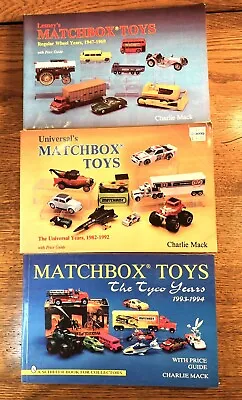 3 Matchbox Toy Cars Books: Regular Wheel  Universal &Tyco Years By Charlie Mack • $15