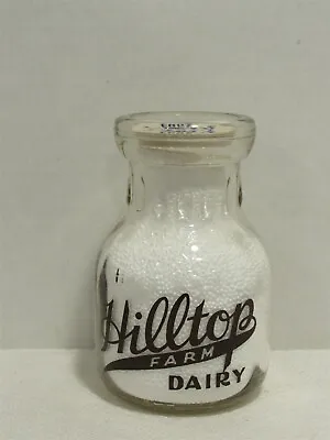 TRPHP Milk Bottle Hilltop Farm Dairy Barn Picture MASS SEAL LOCATION?? • $24.99