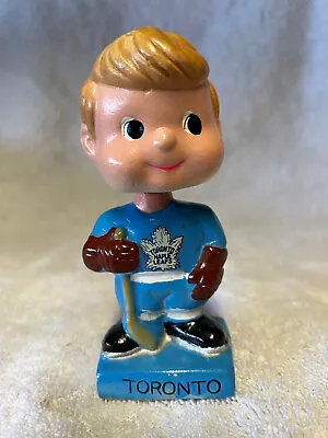 Vintage 1962 Nhl Toronto Maple Leafs Hockey Mini Bobblehead Nodder Bobble Head • $259