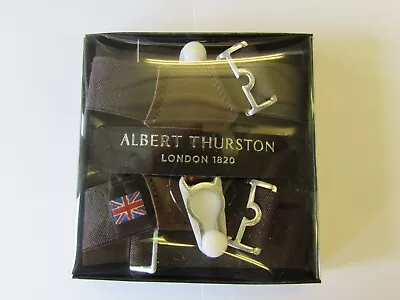 Albert Thurston Brown Sock Suspenders • $22.40