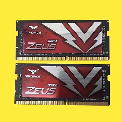 T-Force Zeus 2x8GB DDR4 TTZD48G3200HC22-SBK Memory Module XMP #2760 Z63 B583 • $25.49