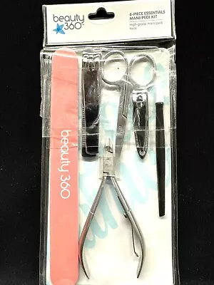 Beauty 360 6 Piece Essentials Mani/pedi Kit Scuffed Packaging • $13.98