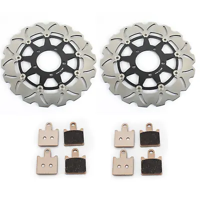 Front Brake Discs Pads For Kawasaki GTR 1400 ZG1400 ABS 08-17 ZZR 1400 ABS 06-19 • £169.98