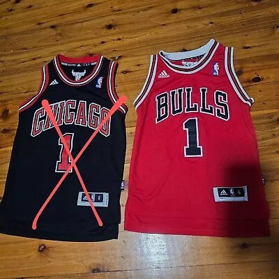 Adidas Jersey NBA Chicago Bulls Derrick Rose Size S 8-10 Kids FREE POST • $45