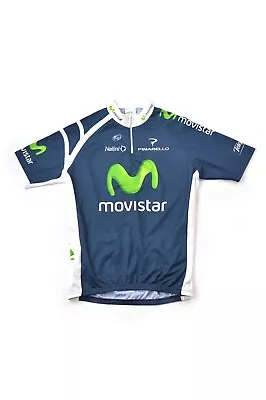 Nalini Movistar Short Sleeve Cycling Jersey Shirt Maglia Pinarello Size 6 • $24.99