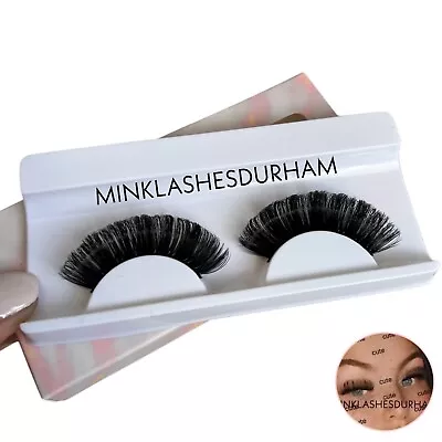 20mm Russian Strip Lashes D Curl Mink False Eyelashes Long Thick Full Wispy • £3.99