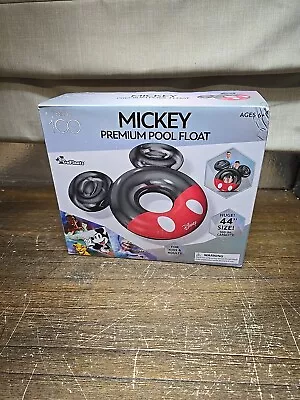 Disney Mickey Mouse Swimming Pool Float Premium 44 In 300lbs Huge 65inX44X13 NIB • $15.30