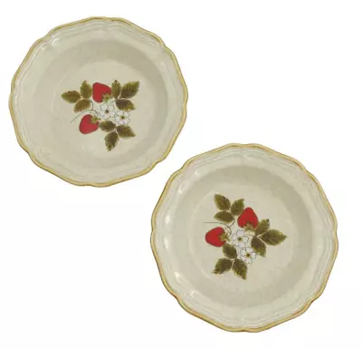 Mikasa Strawberry Festival EB 801 Soup Salad Pasta Bowls Lot Of 2 Vintage • $15.99