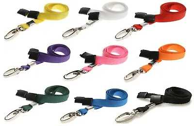 Lanyard Neck Strap ID Badge Card Pass Holder With Strong Metal Clip Work NHS Lot • £0.99