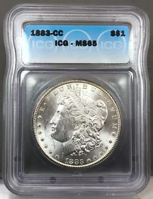 1883-CC $1 Morgan Silver Dollar ~ Carson City ~ ICG MS65 ~ NICE COIN • $499.95