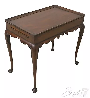 F58842EC: KITTINGER Colonial Williamsburg Mahogany Tea Table • $795