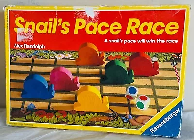 Ravensburger Snail's Pace Race Board Game With Wooden Snails 1991 • £11.88