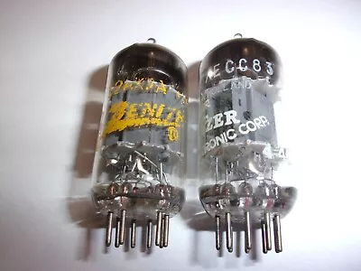 2 Amperex Bugle Boy Ecc83/12ax7 Vacuum Tubes • $85