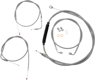 00-06 Harley Deuce FXSTD Cable/Brake Line Kit Beach Bar Handlebars LA-8100KT-04 • $735.05