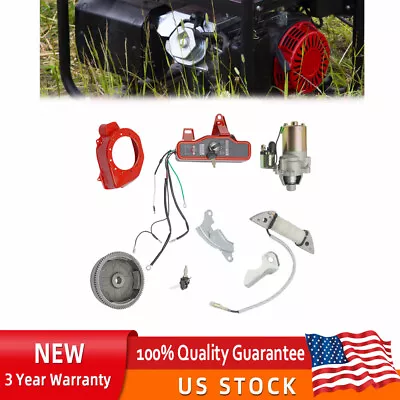 Electric Starter Motor Kit Fit Honda GX160 5.5HP GX200 6.5HP  Flywheel Ignition  • $72