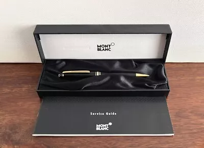 Montblanc Meisterstuck 165 Black & Gold Mechanical Pencil. Box & Papers. • $1.23