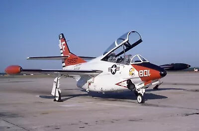 Original Aircraft Slide - T-2C Buckeye - USN 158597 / F-801 VT-4 1984 • $1.24