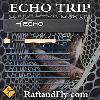 Echo Trip 5wt 9'0  8 Pc Travel Fly Rod - Lifetime Warranty - Free Shipping • $299.99