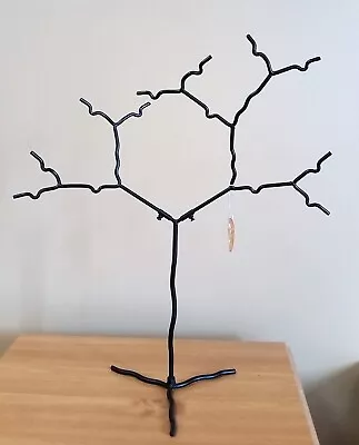 Wrought Iron Ornament Jewelry Display Tree 23  X 20  Moveable Branches New • $8