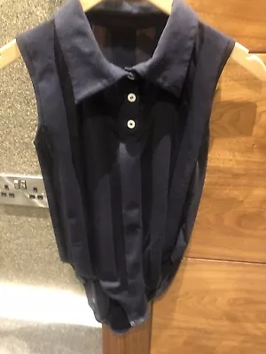 £25 • Buy Wolford Navy Body Top Medium 