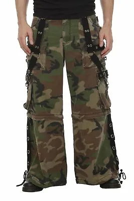 Tripp NYC -  Camo Chain  Jungleland Combat Pants Green Army Woods NEW • $117.97
