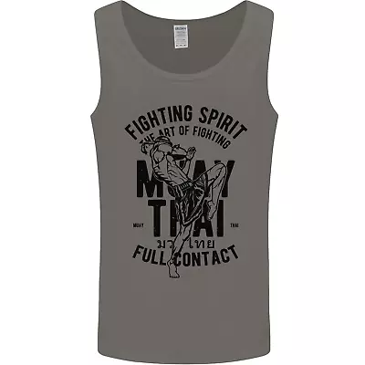 Muay Thai Full Contact Martial Arts MMA Mens Vest Tank Top • £10.49