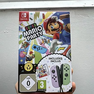 Super Mario Party + Pastel Purple And Green And Joy Cons Nintendo Switch New • £75