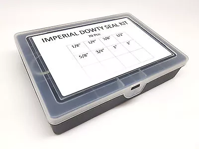 115 Pce IMPERIAL BSP DOWTY BONDED SEAL/WASHER KIT SELF CENTERING 1/8 To 1  BSP * • £24.95