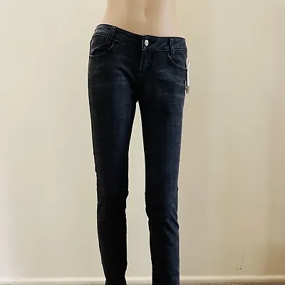 Metal Mulisha Ladies Lace Skinny Denim Jeans Pants Size US 5 • $35.20
