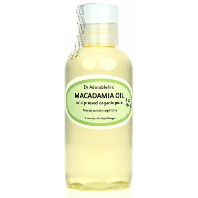 4 Oz Premium Pure Organic Cold Pressed Best Macadamia Nut Oil Multi Purpose • $6.99