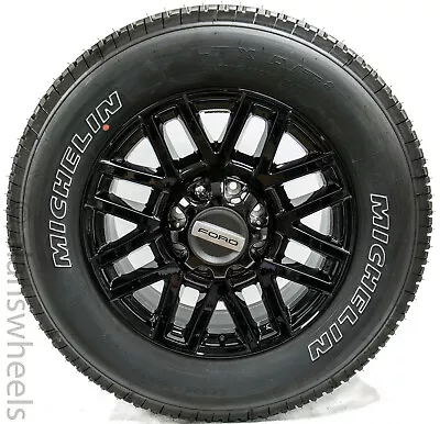 $2395 • Buy 4 New Takeoff Ford F250 F350 Super Duty 20” Black Factory OEM Wheels Rims Tires