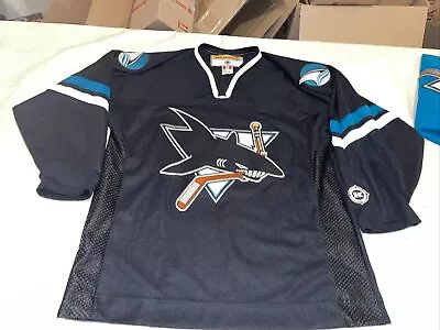 Nwot San Jose Sharks Koho Black Jersey New NHL Vintage 90s Clean Mens Large Mic • $135