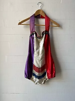 Vintage Circus Performer Costume - Hand Made USA Colors Showgirl Costume - S • $175