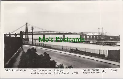 Cheshire Postcard-Old Runcorn Transporter Bridge & Manchester Ship Canal SW11769 • £2.39