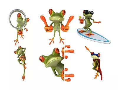 RED EYED TREE FROG Graphics Decals 6  To 10.5  For Car/truck Bike Locker More • $4.24