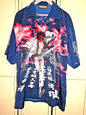 Veezo Millennium Gear Button Shirt Manga Anima Samurai Dragon Size Large • $29.99