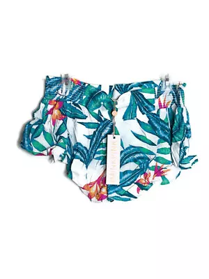 MINKPINK Swim Size Large Panama Palms Hipster Shorts NWT • $19.95