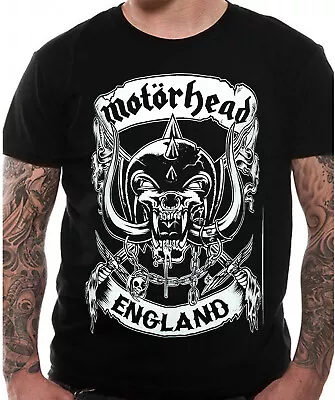 Motorhead T Shirt OFFICIAL  Crossed Swords England Crest Black Ace Of Spades NEW • $19.95