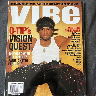 Vibe Magazine March 2000  -Q-TIP Lil Wayne- Raekwon -Busta Rhymes • $17.99