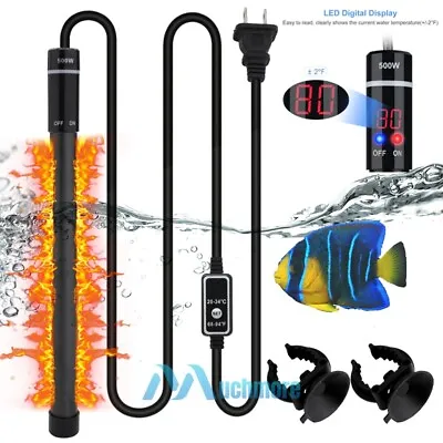 500W Submersible Titanium Aquarium Heater LED Digital Thermostat Anti-Explosion  • $33.87