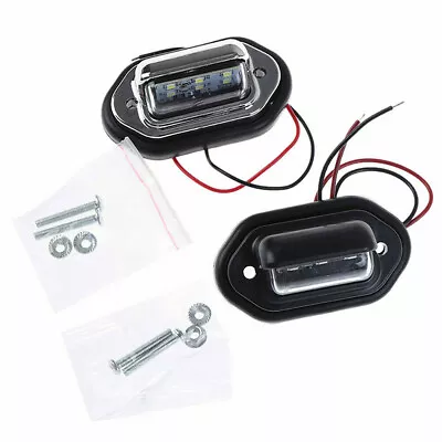 Waterproof LED License Plate Lights Tail Light Lamp Light For Car SUV Boat Truck • $12.50