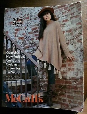 McCall's Volume 3 Fall 2021 Sewing Pattern Book Counter Catalog • $8